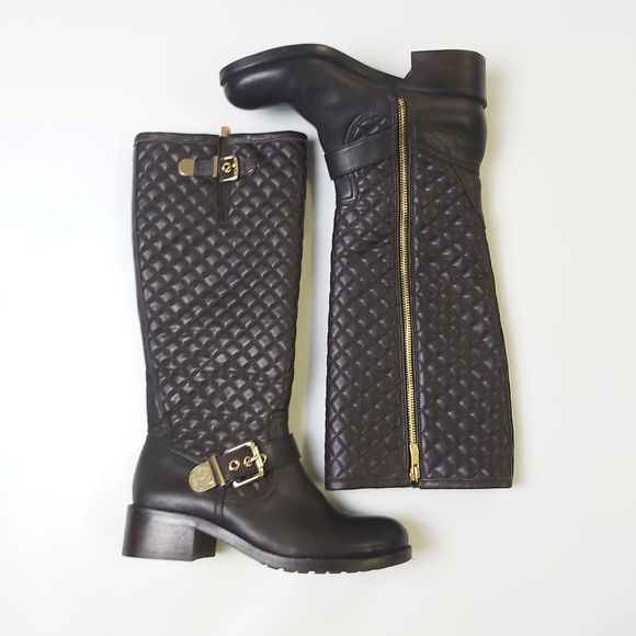 Vince Camuto Wenters Quilted Tall Riding Boots - Picture 1 of 16